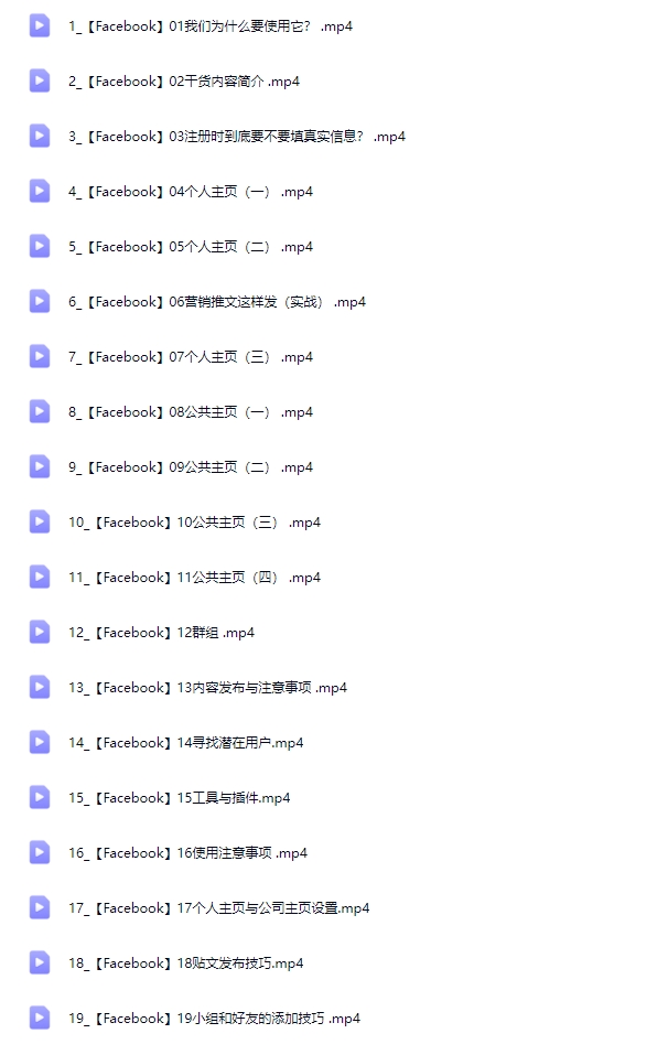 Facebook社交营销实战演练，外贸人绝对不能错过的营销推广平台【Af-0027】