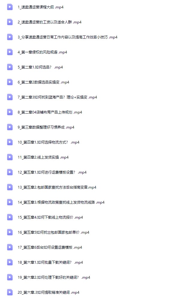 如何成为跨境电商速卖通运营？录播学习课程外贸电子商务职业技能【Af-0029】