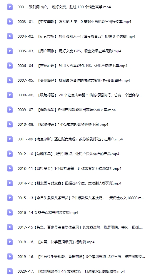 夏九九〖视频课〗短视频文案赚钱课：可复制的短视频掘金文案，零基础小白也能轻松月入过万【Bb-0144】