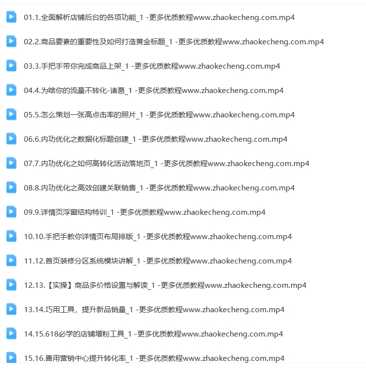 京东初级运营必修课程，从零开始学习【Bd-0012】